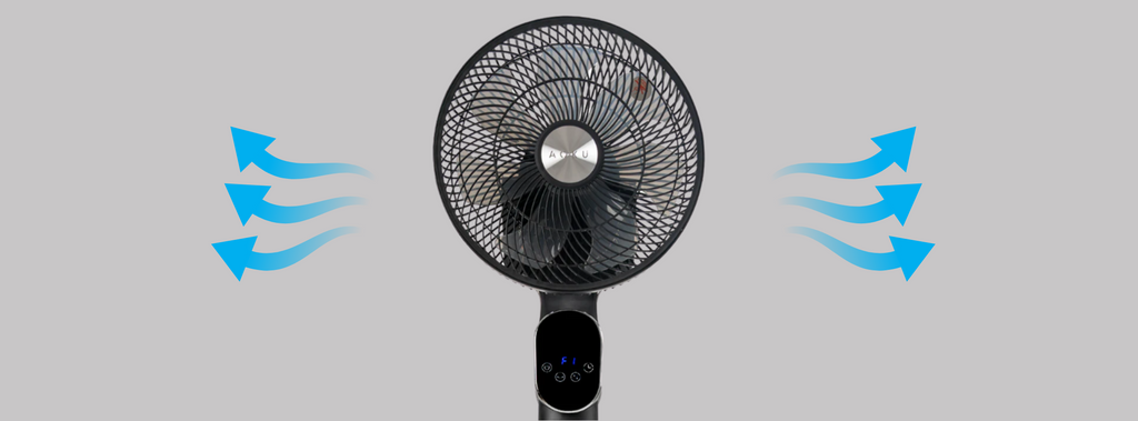 Ventilador de 7 Aspas AOKU: Potencia silenciosa para tu hogar u oficina.