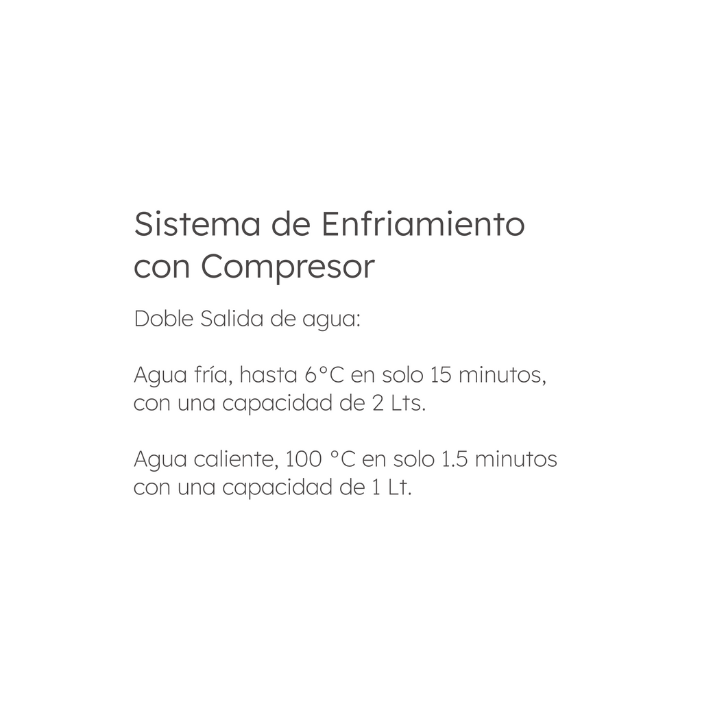 Dispensador de Agua con Compresor - aoku