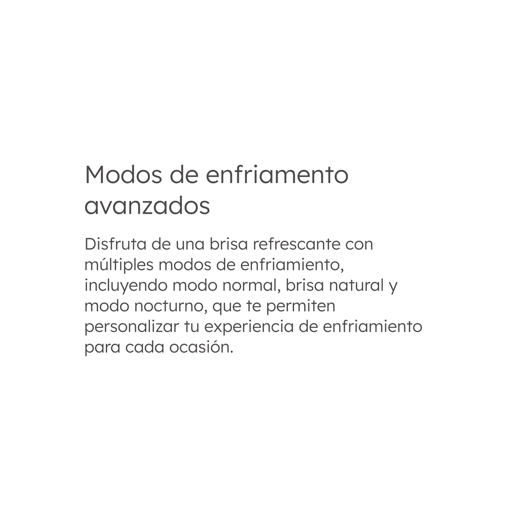 Ventilador de 7 aspas con panel touch y control remoto - aoku