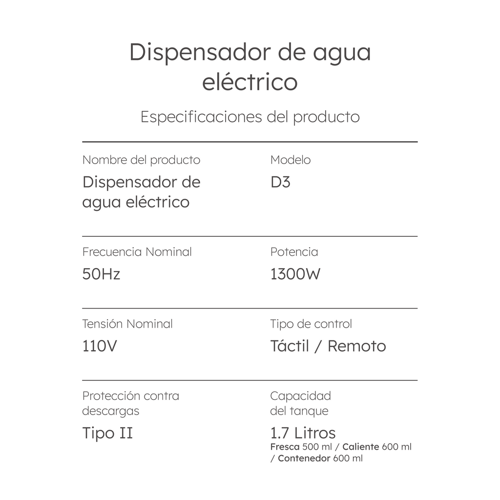 Dispensador de Agua Premium - aoku